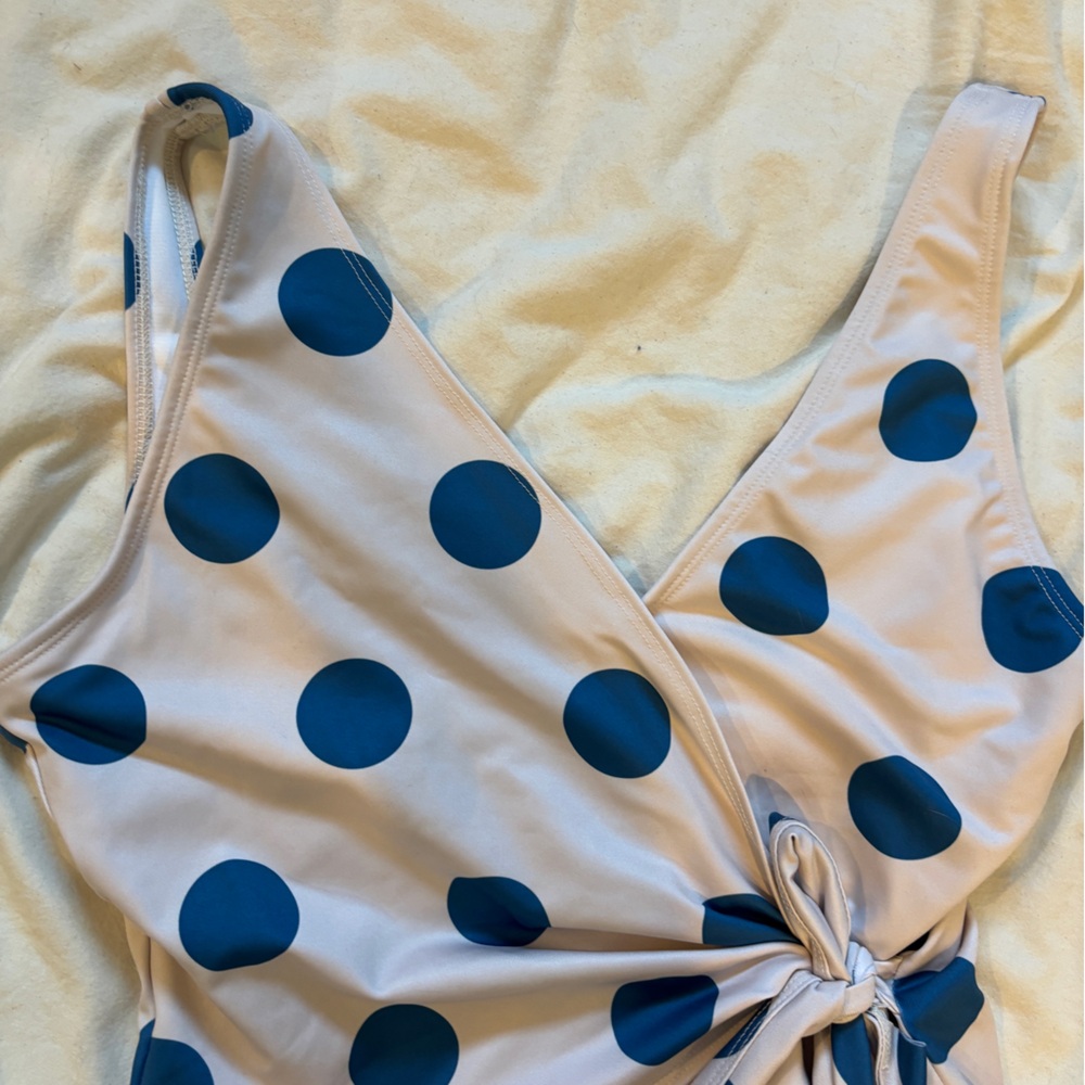 💋3 for $25 IMAGINE Perry One Piece bathing suite with polka dots - Picture 4 of 11